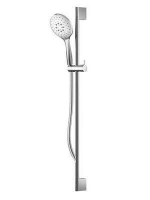 Complete Glijstangset Hotbath Mate 90 cm ABS Met Handdouche Met 3 Standen En Doucheslang 150 cm Chroom