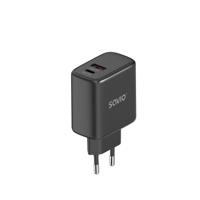 SAVIO LA-06/B USB Quick Charge Power Delivery 3.0 30W Interne lader - thumbnail