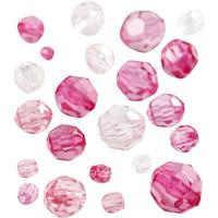 Creativ Company Facetkralen mix roze, 45 gram - thumbnail