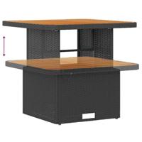 Tuinbankenset 13 pcs Zwart poly rattan - thumbnail