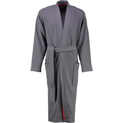 Cawö Cawö 816 Heren kimono badjas - anthrazit-72 46/48