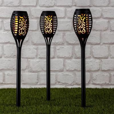 HI Solar led tuinlampen met vuursimulatie - 3 stuks