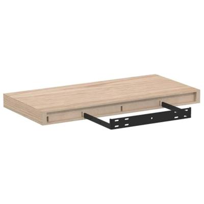 Wandschapppen 2 st 50x23,5x4 cm bewerkt hout