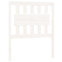 Hoofdbord 80,5x4x100 cm massief grenenhout wit - thumbnail