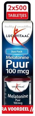 Lucovitaal Melatonine duo 0.1mg 2 x 500 tabletten 1000 Tabletten Lucovitaal Melatonine duo 0.1mg 2 x 500 tabletten 1000 Tabletten