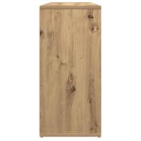 Dressoir 88x30x64 cm bewerkt hout artisanaal eikenkleur - thumbnail