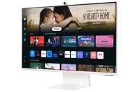 SAMSUNG Smart Monitor M8 Wit – 32 inch – VA-paneel, UHD 4K (3840 x 2160), 60 Hz, 4 ms, in hoogte verstelbaar, kantelbaar, draaibaar, 2 x HDMI (2.0), USB-C (65 W), 2 x USB-A, Smart TV, Gaming Hub - thumbnail