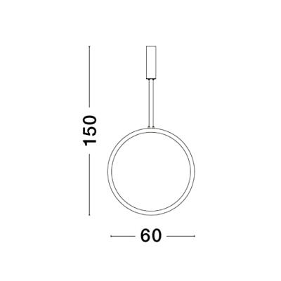 Lyora Ronde hanglampChange Ø 60cm zwart - 9070167