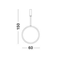 Lyora Ronde hanglampChange Ø 60cm zwart - 9070167 - thumbnail