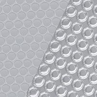 VidaXL Zwembadfolie solar drijvend rechthoekig 6x4 m pe zilverkleurig - thumbnail