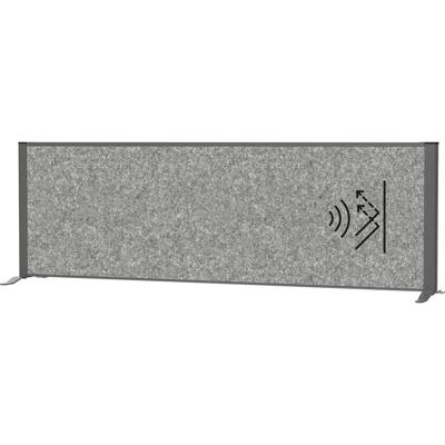 Maul Scheidingswand voor ruimte-indeling MAULconnecto (b x h) 160 cm x 52.75 cm Vlies Donkergrijs, Antraciet 9851689