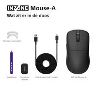 Sony inzone mouse-a draadloze gamingmuis (zwart, 30.000 dpi, 8000 hz, 2.4 ghz, usb-c) - thumbnail