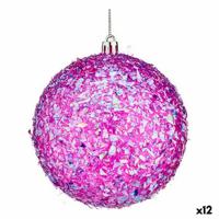Set kerstballen Paars 10 cm (12 Stuks) - thumbnail