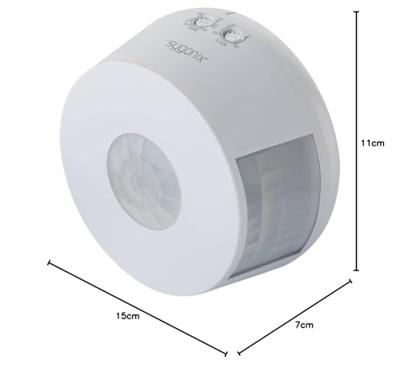 Sygonix SY-4755358 PIR-bewegingsmelder Plafond 360 ° Relais Wit