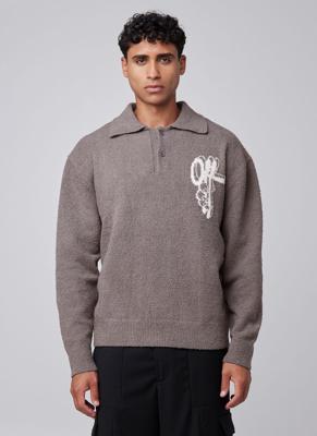 Off The Pitch Boucle Grip Sweater Heren Grijs - Maat M - Kleur: Grijs | Soccerfanshop