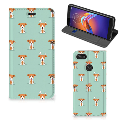 Motorola Moto E6 Play Hoesje maken Pups Motorola Moto E6 Play Hoesje maken Pups