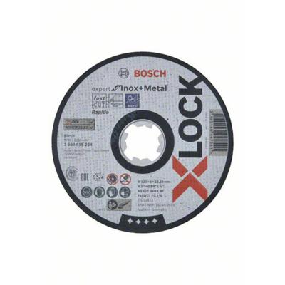Bosch Accessoires X-LOCK Slijpschijf Expert for Inox & Metal 125x1x22.23mm, recht - 1 stuk(s) - 2608619264