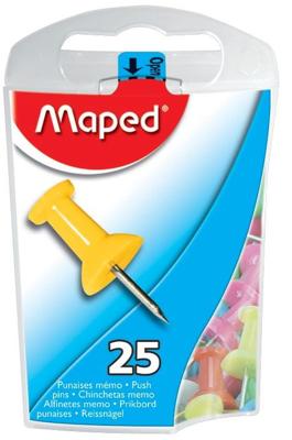Punaise maped office 25 stuks assorti