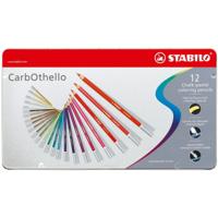 Stabilo carbothello metalen doos kleurpotloden, 12st. - thumbnail