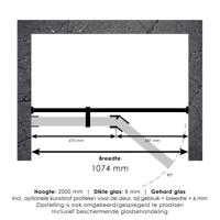 Nisdeur Compleet Just Creating Profielloos 2-Delig Sanitop - thumbnail