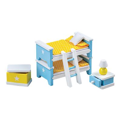 Tidlo houten poppenhuis meubels kinderkamer Tidlo houten poppenhuis meubels kinderkamer