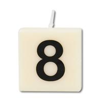 Paperdreams letter Kaarsje nr. 8, 4st. - thumbnail