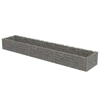 VidaXL Gabion plantenbak verhoogd 450x90x50 cm gegalvaniseerd staal