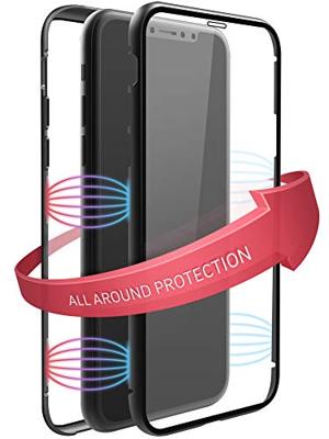 Black Rock Cover 360° Glass IPhone Xs Max Zwart