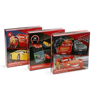 Puzzel en domino set Cars 3 Stuks