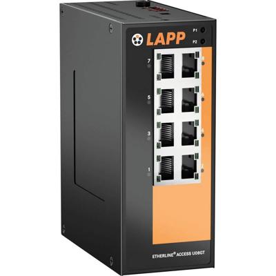 LAPP 21700129 ETHERLINE® ACCESS U08GT Industrial Ethernet Switch 1000 MBit/s LAPP 21700129 ETHERLINE® ACCESS U08GT Industrial Ethernet Switch 1000 MBit/s