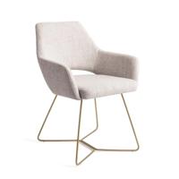 Jesper Home Yanai eetkamerstoel Pigeon beehive gold - thumbnail