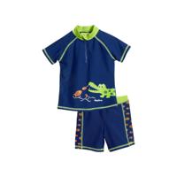Playshoes tweedelige zwemsuit Krokodil Blauw-74-80 - thumbnail