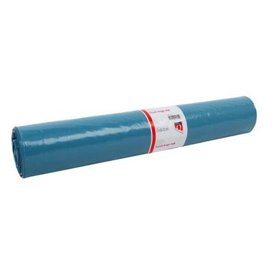 Afvalzak Quantore LDPE T50 160L blauw extra stevig 90x110cm rol à 20st