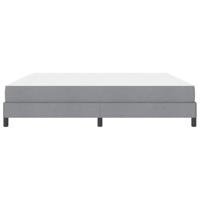 Boxspring bed Anders Lichtgrijs 200 x 200 cm Stof - thumbnail