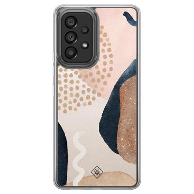 Samsung Galaxy A52 hybride hoesje - Abstract dots Samsung Galaxy A52 hybride hoesje - Abstract dots