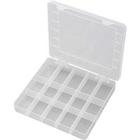 TRU COMPONENTS PP15-01 Assortimentsdoos (l x b x h) 200 x 175 x 26 mm Aantal vakken: 15 Vaste onderverdeling Inhoud 1 stuk(s) - thumbnail