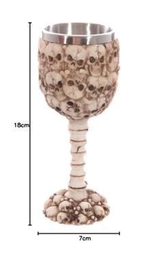 Multi Schedel & Ruggengraat Decoratieve Kelk