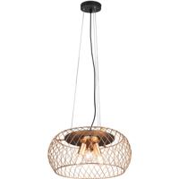 Moderne LED Hanglamp 3-lichts - Mat Zwart/Goud E27 - Aluminium - thumbnail