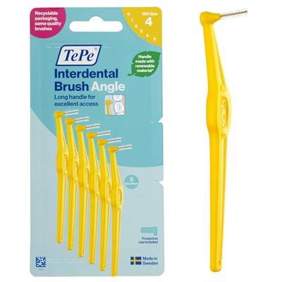 TePe Interdental Brush Angle Geel ISO Size 4