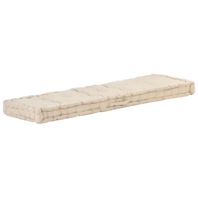 Palletvloerkussen 120x40x7 cm katoen beige Palletvloerkussen 120x40x7 cm katoen beige