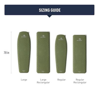 Sea To Summit Camp Plus 640 mm 1830 mm Olijf