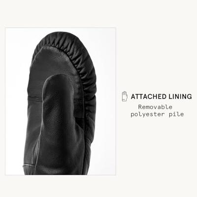 Hestra Leather Box Want Black 10