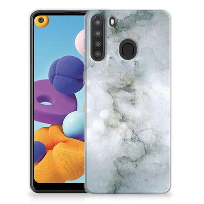 Hoesje maken Samsung Galaxy A21 Painting Grey Hoesje maken Samsung Galaxy A21 Painting Grey