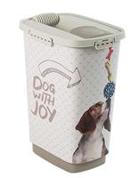 Rotho Cody Dog Pet Food Container 25L Cappuccino/Zand - thumbnail