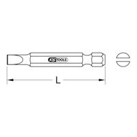 KS Tools 911.2746 Gleuf-bit 3 mm S2-staal Vernikkeld E 6.3 1 stuk(s) - thumbnail