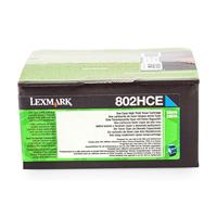 Huismerk Lexmark 802HC (80C2HC0) Toner Cyaan Hoge Capaciteit - thumbnail