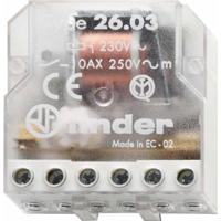 Finder 26.03.8.230.0000 Stroomstootschakelaar Inbouw 1x NO, 1x NC 230 V/AC 10 A 2500 VA 1 stuk(s) - thumbnail