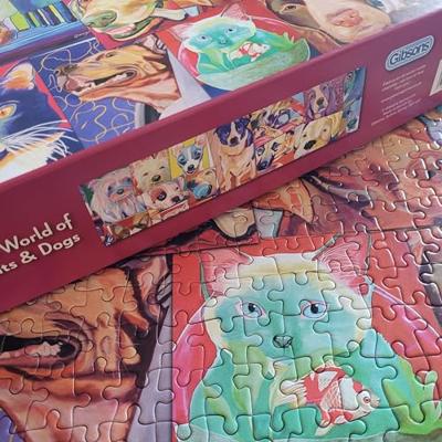 Gibsons Gibson puzzel wereld van katten en honden Gibsons Gibson puzzel wereld van katten en honden