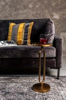 Dutchbone Bijzettafel 'Sandook' kleur Antique Brass