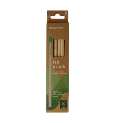 Econovo potlood, HB, blister van 6 stuks
